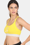 Zelocity Easy Movement Sports Bra - Cyber Yellow — thumbnail 2